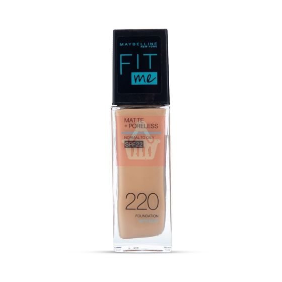 Maybelline Fit Me Matte Liquid Foundation SPF22 - Natural Beige 220 - 30ml - Kbazar - Korean Cosmetics Store