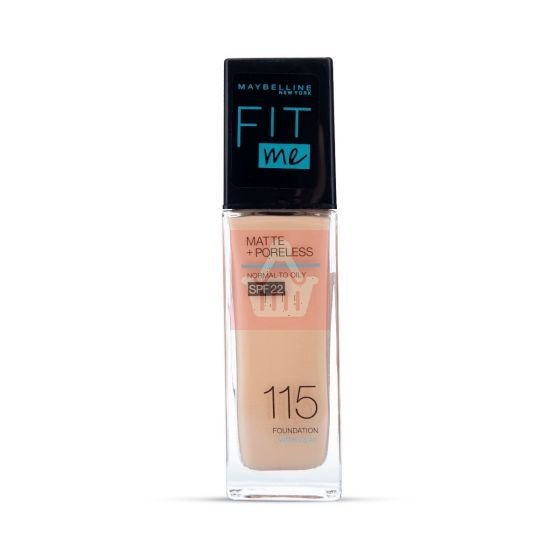 Maybelline Fit Me Matte Liquid Foundation SPF22 - Ivory 115 - 30ml - Kbazar - Korean Cosmetics Store