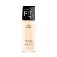 Maybelline Fit Me Dewy+Smooth Foundation- Porcelain 110 - Kbazar Korean Cosmetics Store