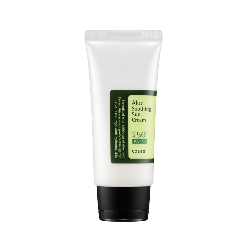 COSRX Aloe Soothing SPF50 PA+++ Sun Cream 50ml - Kbazar Korean Cosmetics Store