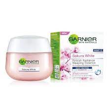 Garnier Sakura White Vitamin B3 Night Cream 50ml - Kbazar - Korean Cosmetics Store