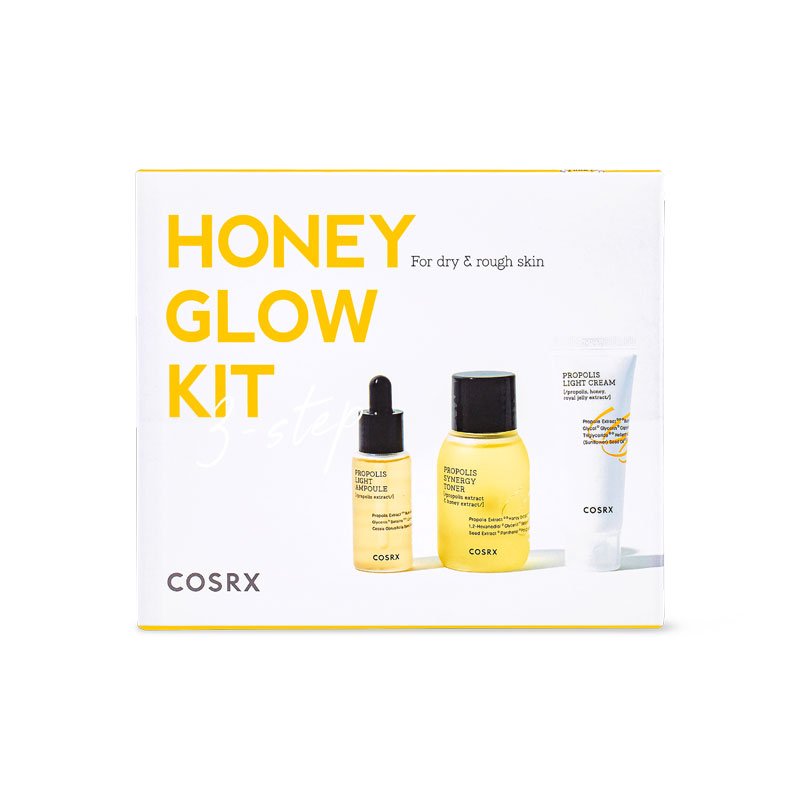 Cosrx Honey Glow Kit Propolis Trial Kit 3 Step - Kbazar - Korean Cosmetics Store