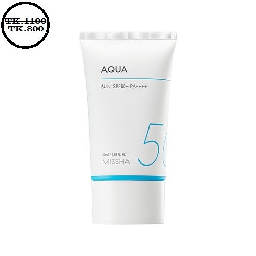 Missha All Around Safe Block Aqua Sun SPF50+ /PA++++ 50ml - Kbazar Korean Cosmetics Store