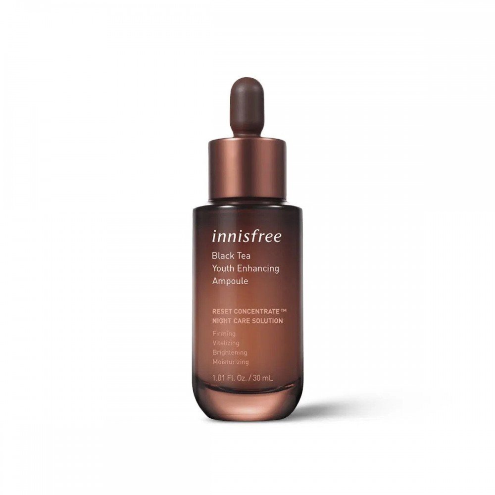 Innisfree Black Tea Youth Enhancing Ampoule 30 ml - Kbazar - Korean Cosmetics Store