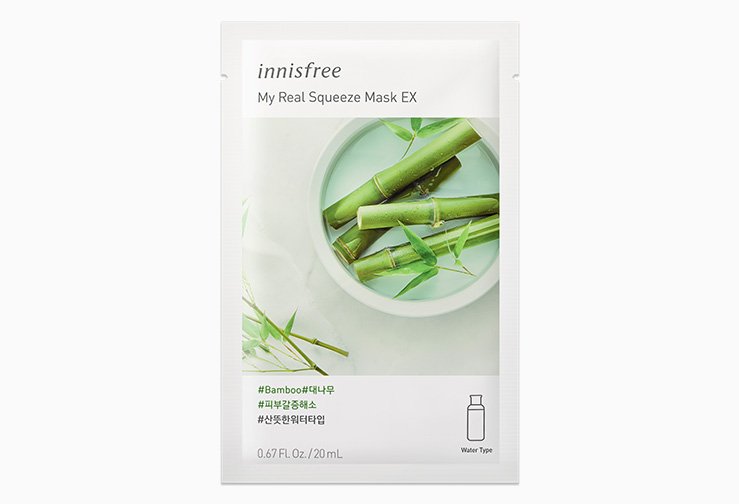 Innisfree My Real Squeeze Mask - Bamboo 20ml - Kbazar - Korean Cosmetics Store
