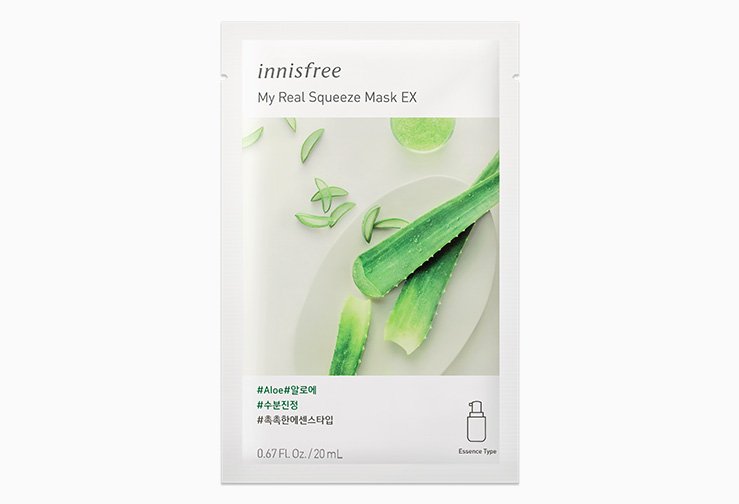 Innisfree My Real Squeeze Mask-Aloe 20ml - Kbazar - Korean Cosmetics Store