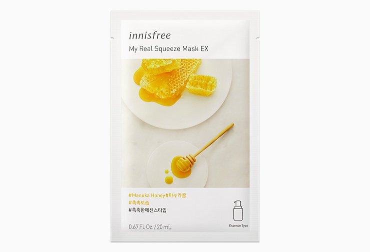 Innisfree My Real Squeeze Mask - Manuka Honey 20ml - Kbazar - Korean Cosmetics Store