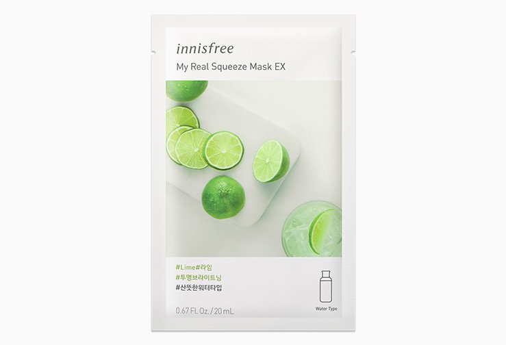 Innisfree My Real Squeeze Mask - Lime 20ml - Kbazar - Korean Cosmetics Store