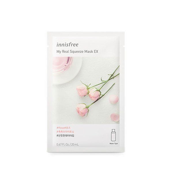 Innisfree My Real Squeeze Mask - Rose 20ml - Kbazar - Korean Cosmetics Store