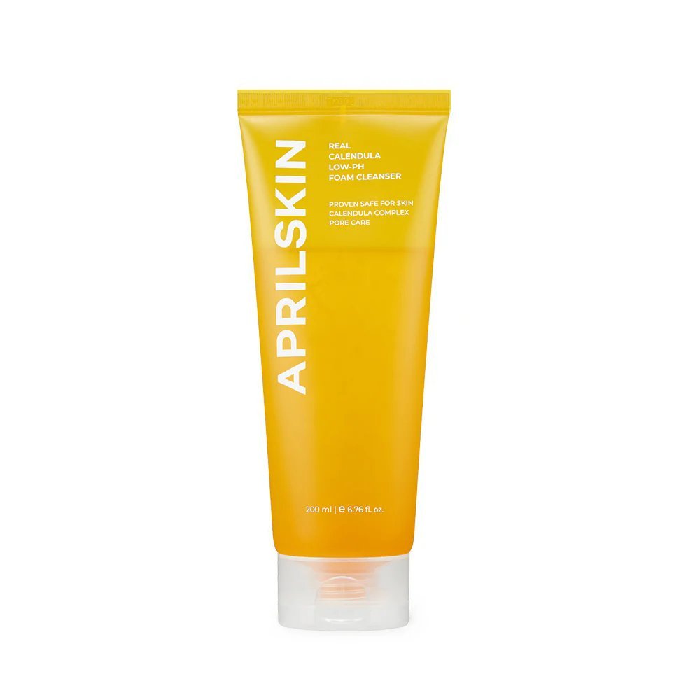 Aprilskin Real Calendula Foam Cleanser 200g - Kbazar - Korean Cosmetics Store