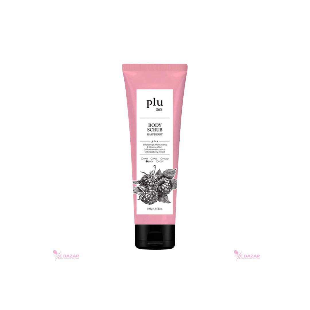 Plu 365 Body Scrub 100g - COTTON MUSK - Kbazar - Korean Cosmetics Store