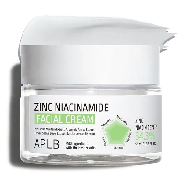 APLB Zinc Niacinamide Facial Cream 55ml - Kbazar Korean Cosmetics Store
