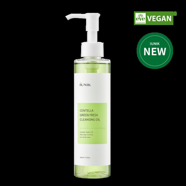 iUNIK Centella Green Fresh Cleansing Oil 200ml - Kbazar - Korean Cosmetics Store