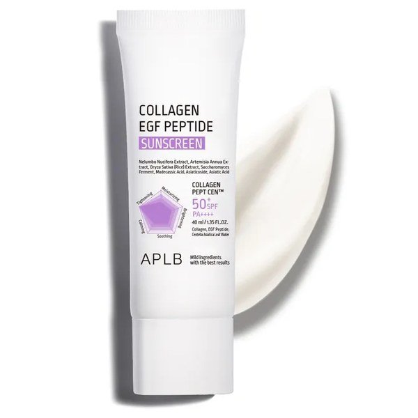 APLB Collagen EGF Peptide Sunscreen 40ml - Kbazar - Korean Cosmetics Store