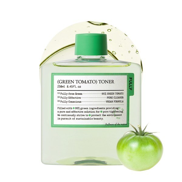 FULLY Green Tomato Toner 250ml - Kbazar - Korean Cosmetics Store