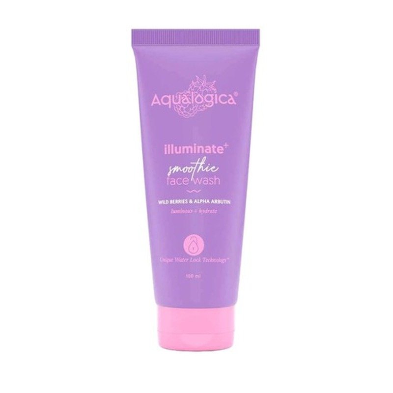 Aqualogica IIIuminate+ Smoothie Face Wash with Wild Berries & Alpha Arbutin for Luminous Glow 100ml face cleanser or face wash price in Bangladesh at Kbazar