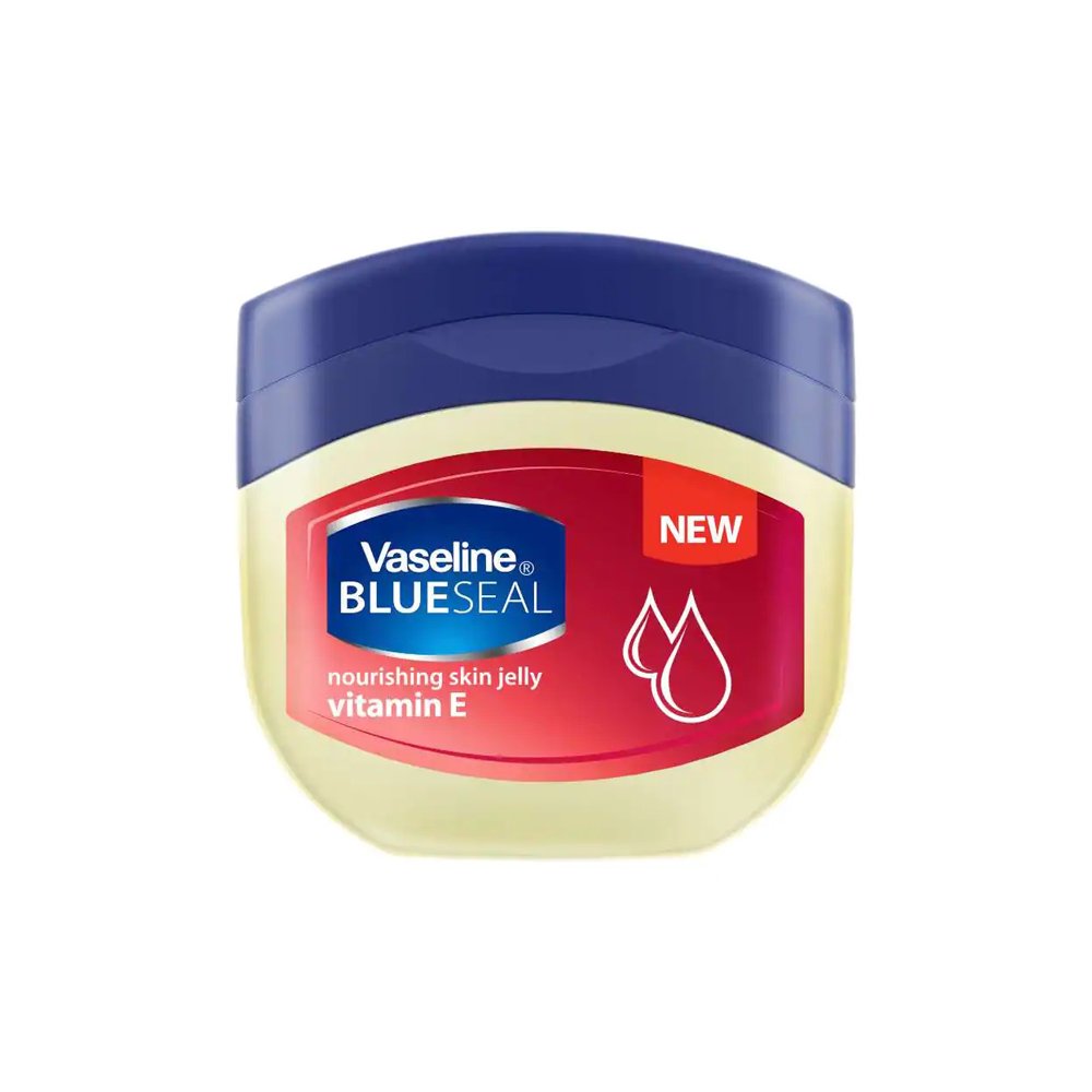 Vaseline Blue Blue Seal Nourishing Skin Vitamin E Petroleum Jelly 100ml - Kbazar Korean Cosmetics Store