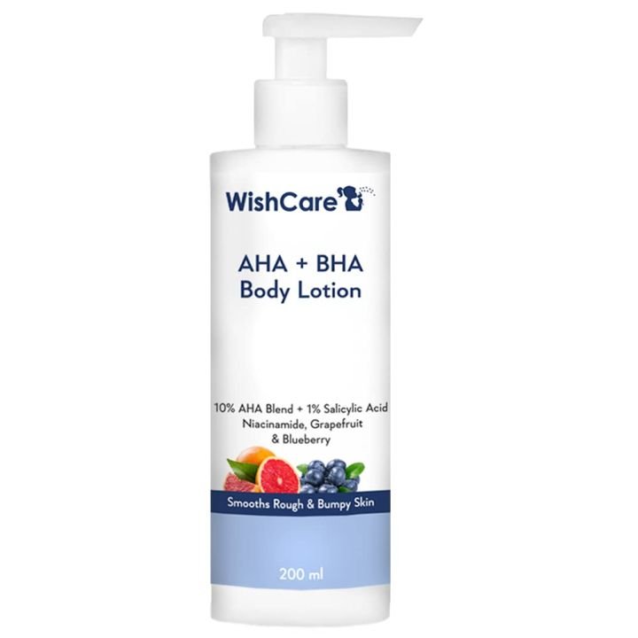 WishCare AHA + BHA Body Lotion 200ml - Kbazar Korean Cosmetics Store