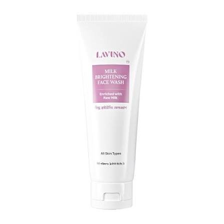 Lavino Milk Brightening Face Wash 100ml face cleanser or face wash price in Bangladesh at Kbazar