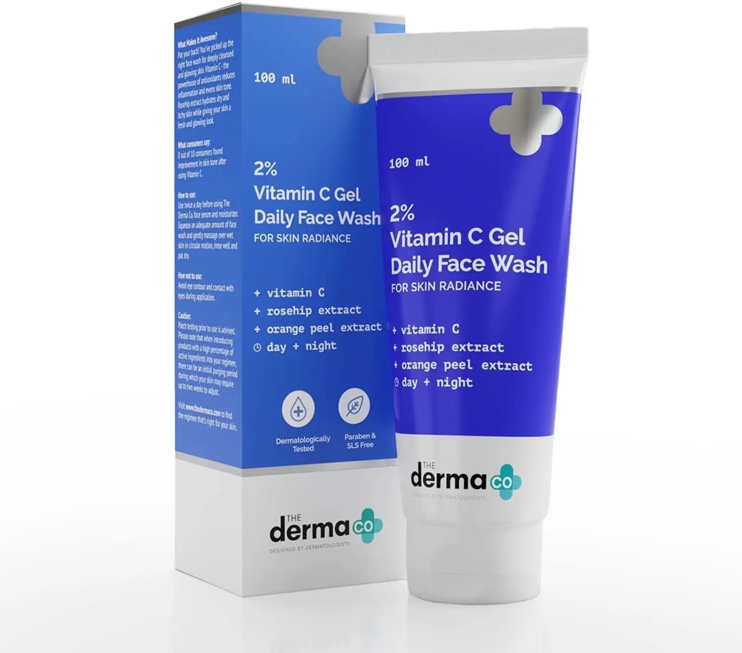 The Derma Co 2% Vitamin C Gel Daily Face Wash 80ml face cleanser or face wash price in Bangladesh at Kbazar