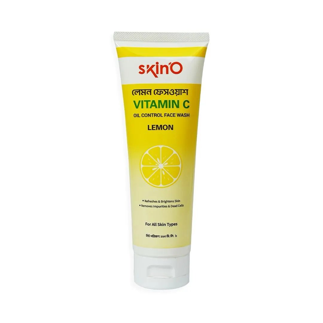 Skino Vitamin C Oil Control Facewash (Lemon) 110ml face cleanser or face wash price in Bangladesh at Kbazar