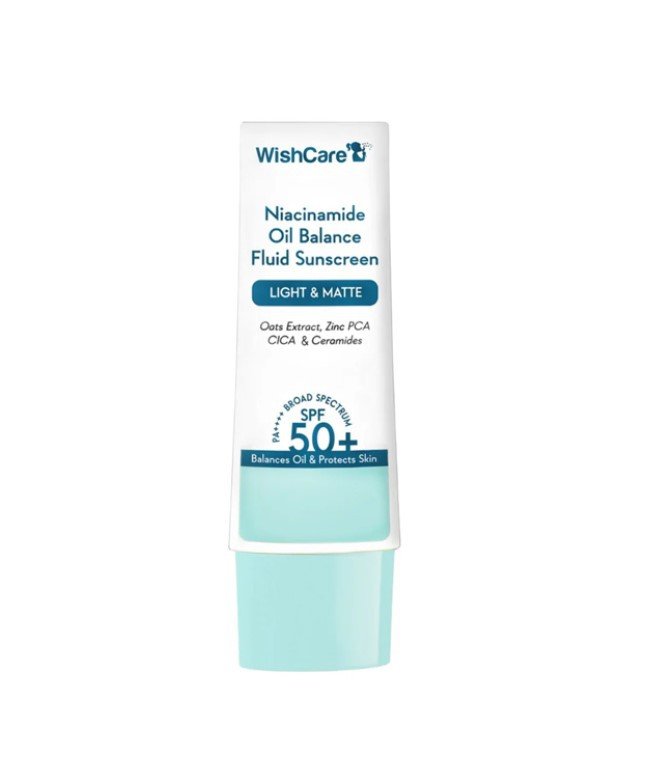 WishCare Niacinamide Oil Balance Fluid Sunscreen Spf 50+ Pa+++ - Kbazar Korean Cosmetics Store