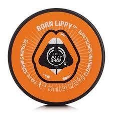 The Body Shop Born Lippy Pot Lip Balm – Satsuma Shimmer - Kbazar Korean Cosmetics Store
