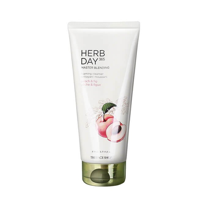 The Face Shop Herb Day 365 Master Blending Foaming Cleanser - Peach & Fig 170ml Price in Bangladesh | Kbazar