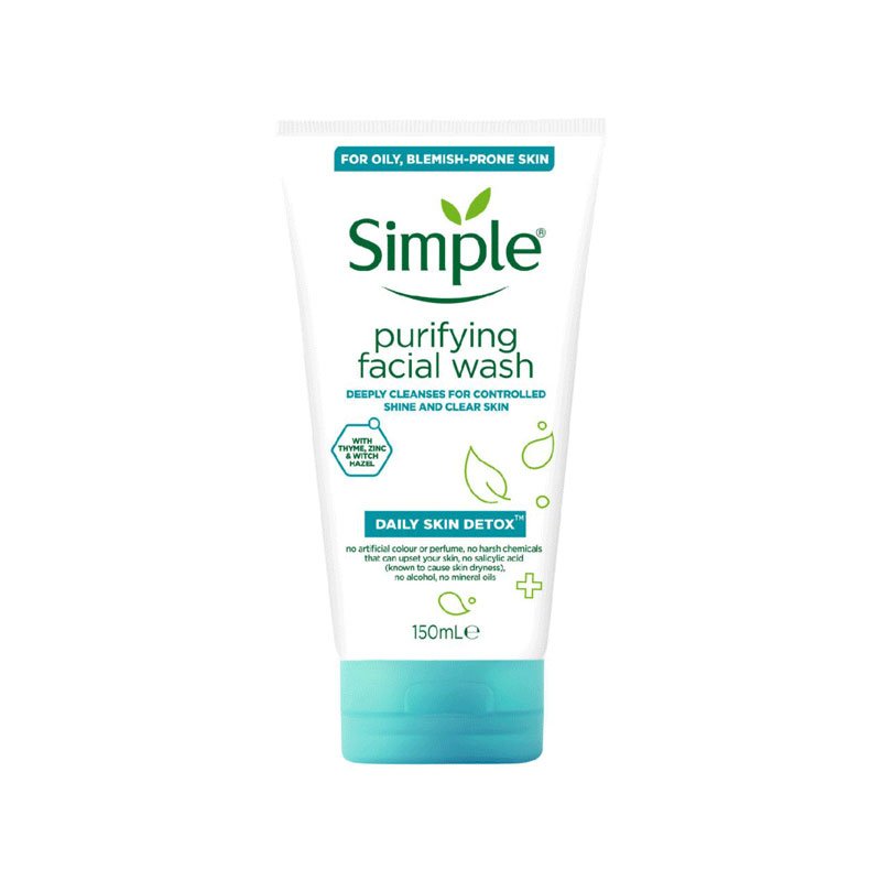 Simple Daily Detox Purifying Face Wash 150ml face cleanser or face wash price in Bangladesh at Kbazar