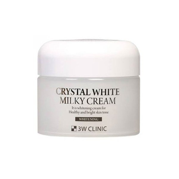 3W Clinic Crystal White Milky Cream 50g - Kbazar - Korean Cosmetics Store