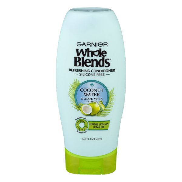 Garnier Whole Blends Coconut Water & Aloe Vera Refreshing Conditioner for Normal Hair 370ml - Kbazar Korean Cosmetics Store