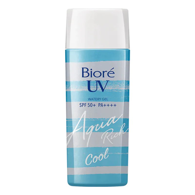 KAO BIORE UV Watery Gel SPF 50+ PA++++ Aqua Rich Cool - Ultimate Sun Protection for Everyday Use - Kbazar Korean Cosmetics Store