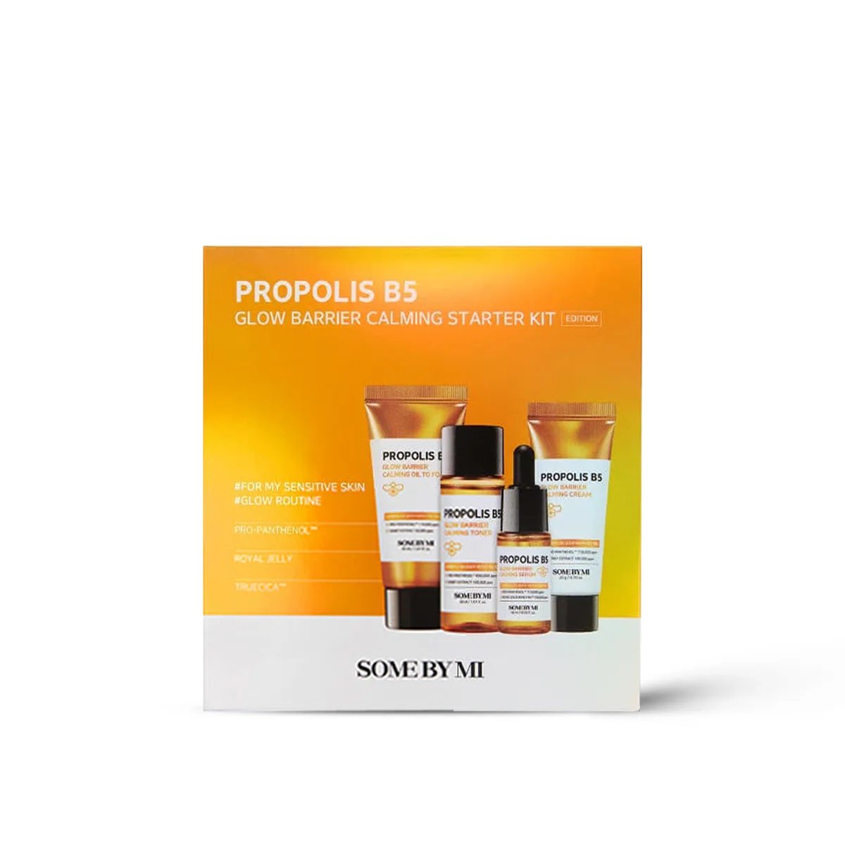 Some By Mi Propolis B5 Glow Barrier Calming Starter Kit 4pcs - Kbazar - Korean Cosmetics Store