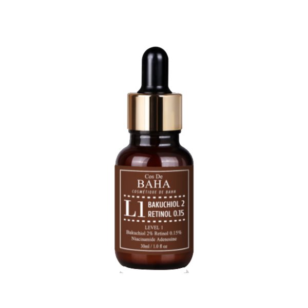 Cos De BAHA L1 Bakuchiol & Retinol Serum 30ml - Kbazar Korean Cosmetics Store