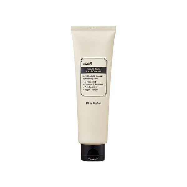 Klairs Gentle Black Facial Cleanser 140ml - Kbazar - Korean Cosmetics Store