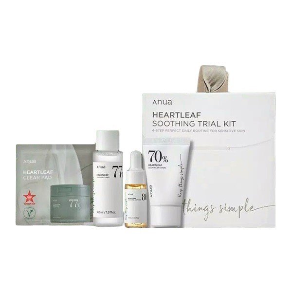 Anua Heartleaf Soothing Trial Kit 4 item - Kbazar - Korean Cosmetics Store