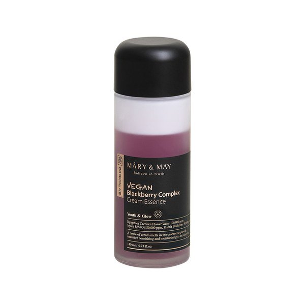 Mary & May Vegan Blackberry Complex Cream Essence 140ml - Kbazar - Korean Cosmetics Store