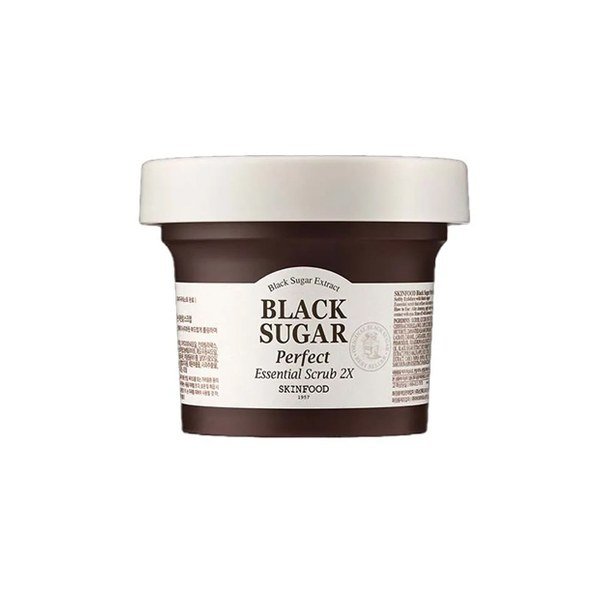 SKINFOOD Black Sugar Perfect Essential Scrub 2X 210g - Kbazar - Korean Cosmetics Store
