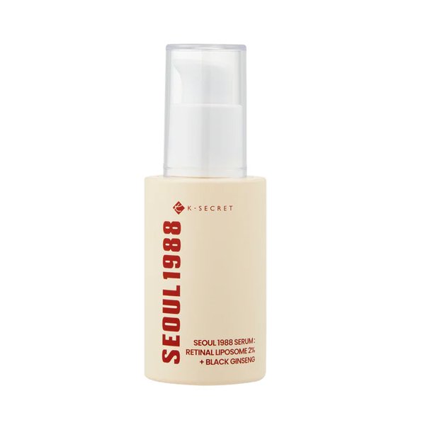 K-SECRET Seoul 1988 Serum: Retinal Liposome 2% + Black Ginseng 30ml - Kbazar Korean Cosmetics Store