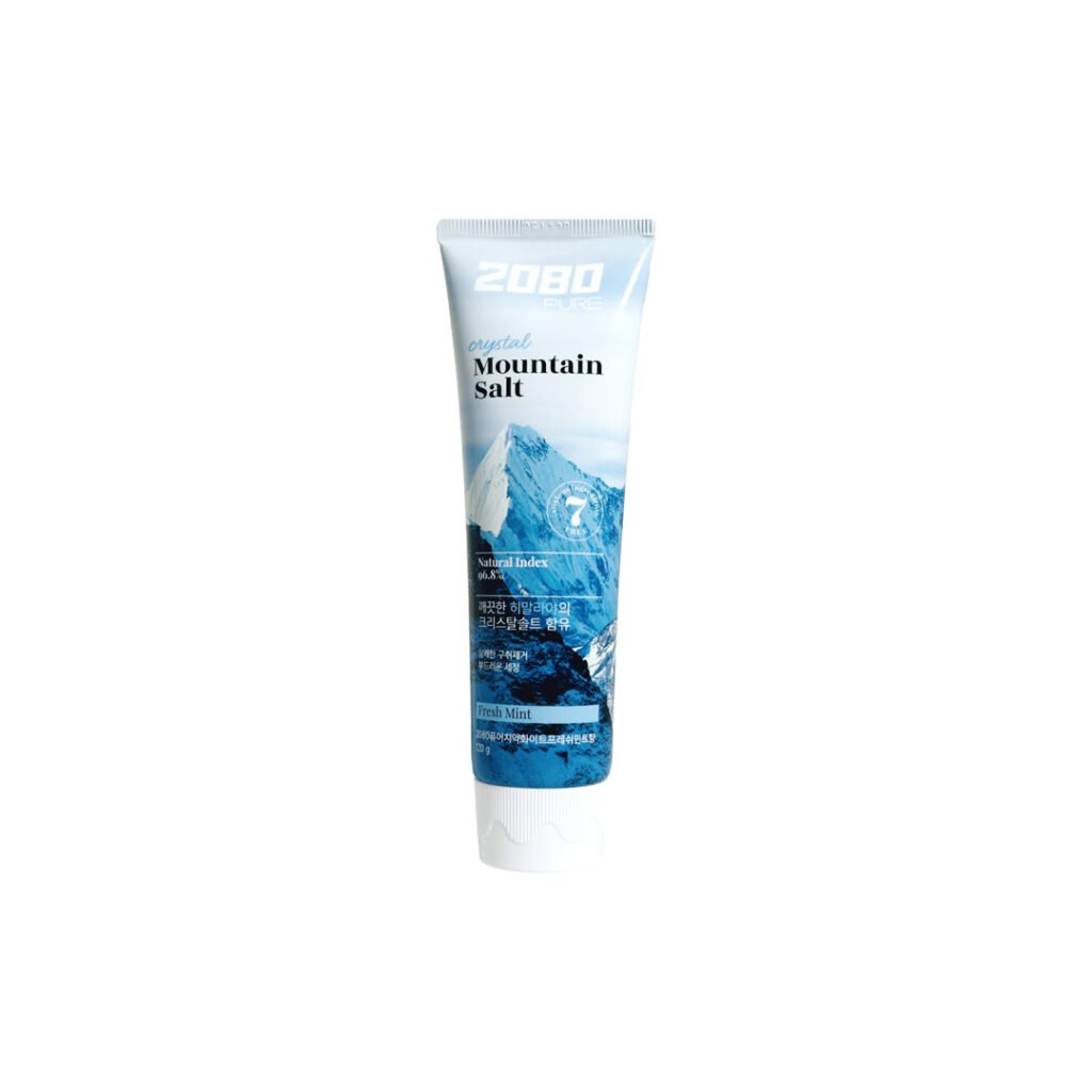 2080 Pure Mountain Salt Fresh Mint Flavor Toothpaste 120 g - Kbazar Korean Cosmetics Store
