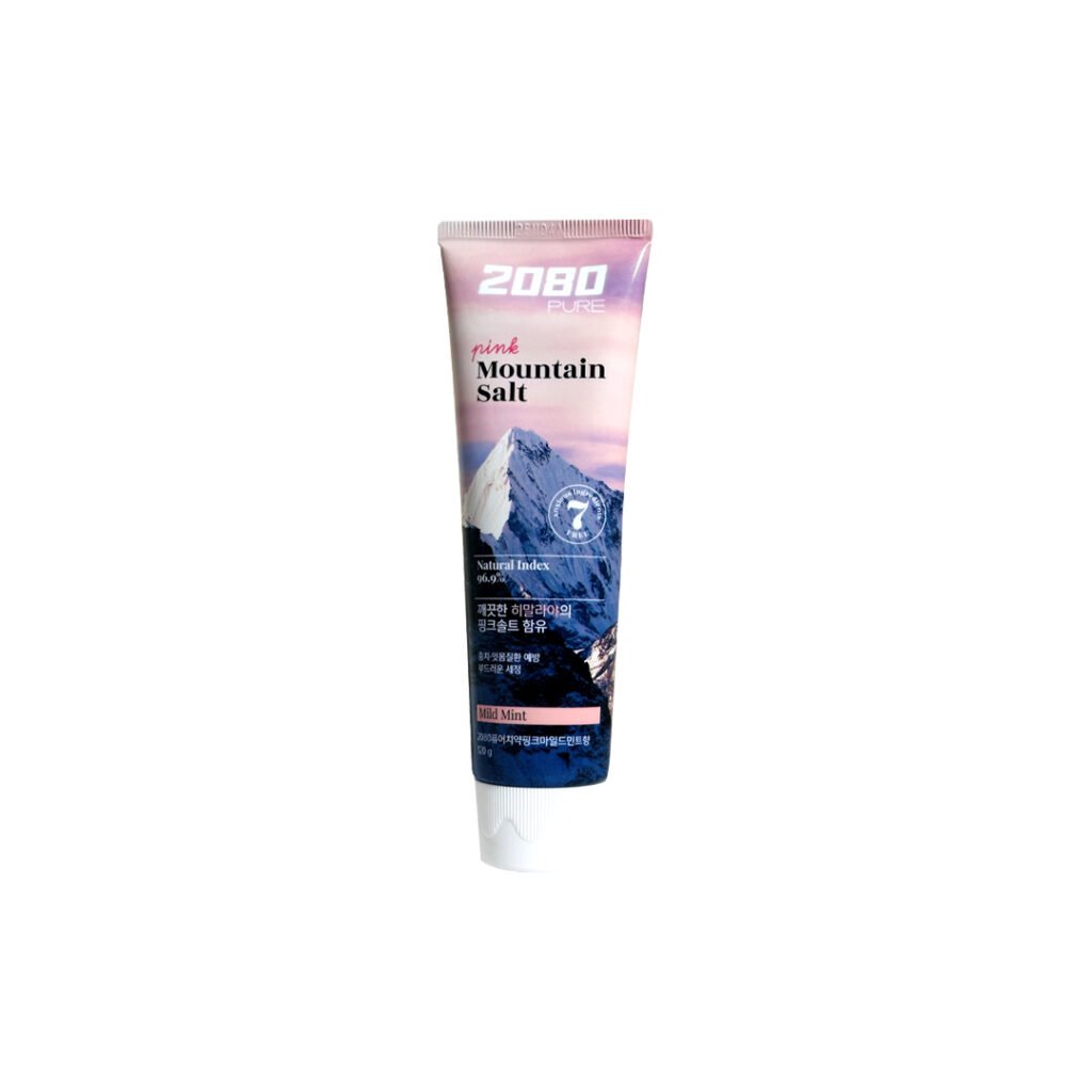 2080 Pure Mountain Salt Mild Mint Flavor Toothpaste 120 g - Kbazar - Korean Cosmetics Store