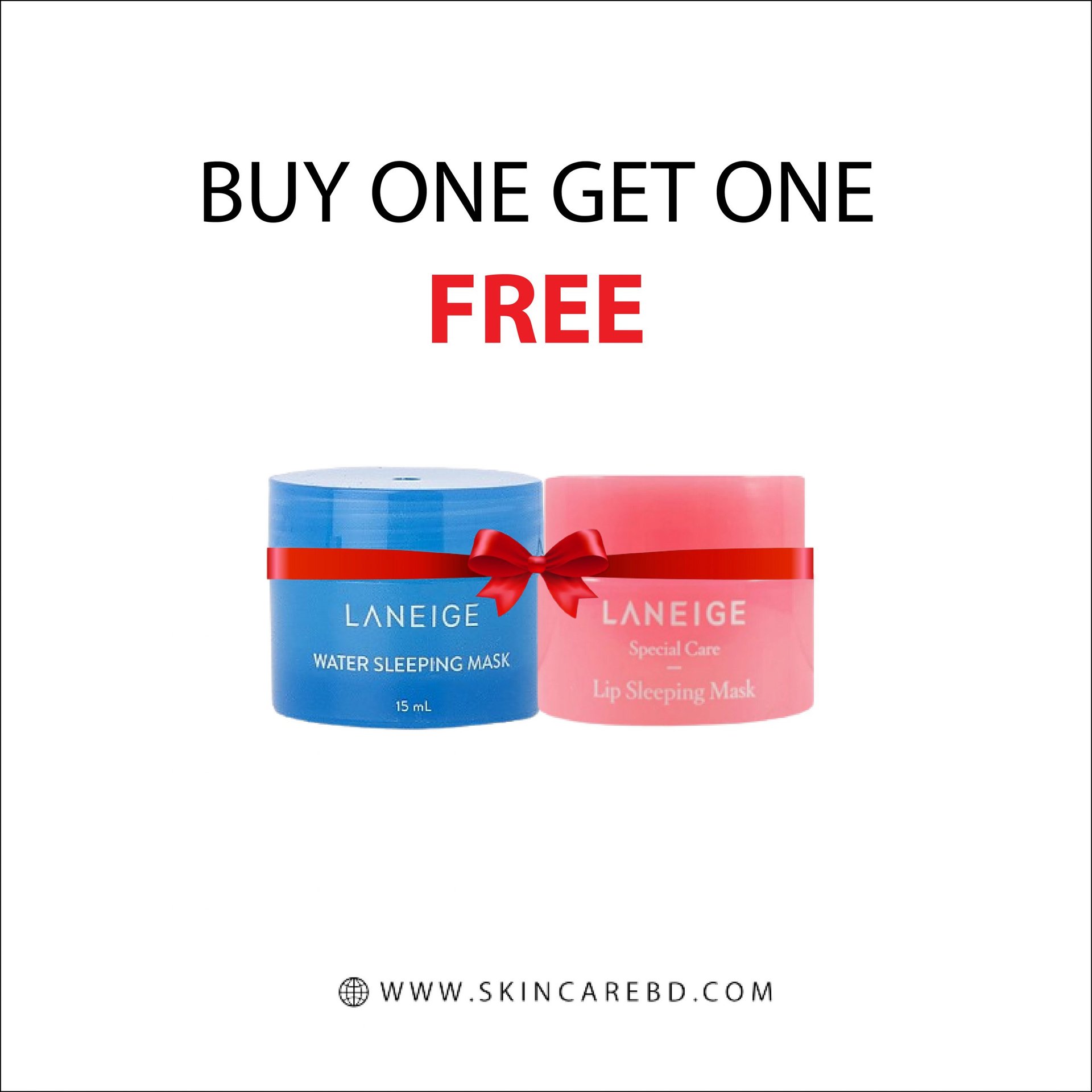Laneige Water Sleeping Mask 15ml + Lip Sleeping Mask Mini berry 3g - Kbazar - Korean Cosmetics Store