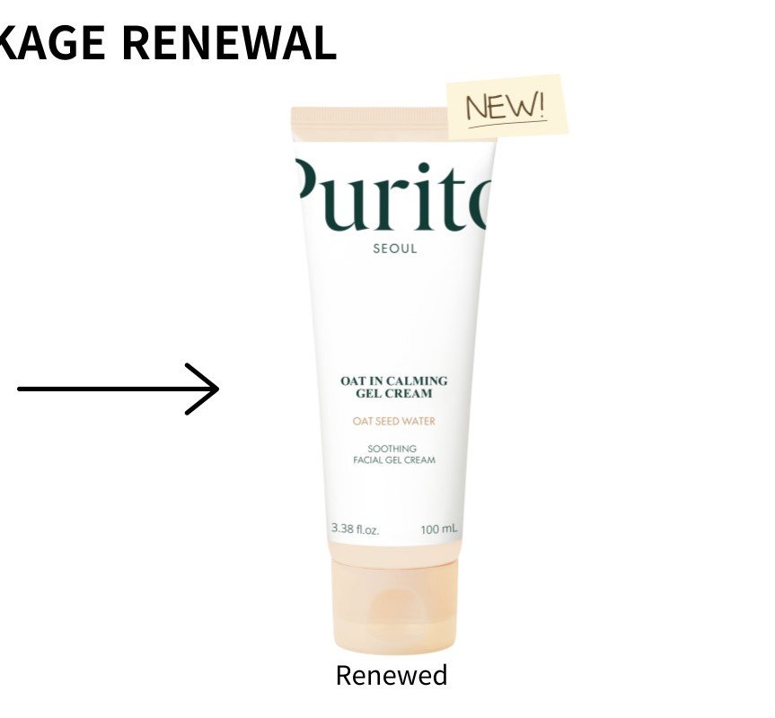 PURITO SEOUL Oat-In Calming Gel Cream 100ml - Kbazar Korean Cosmetics Store