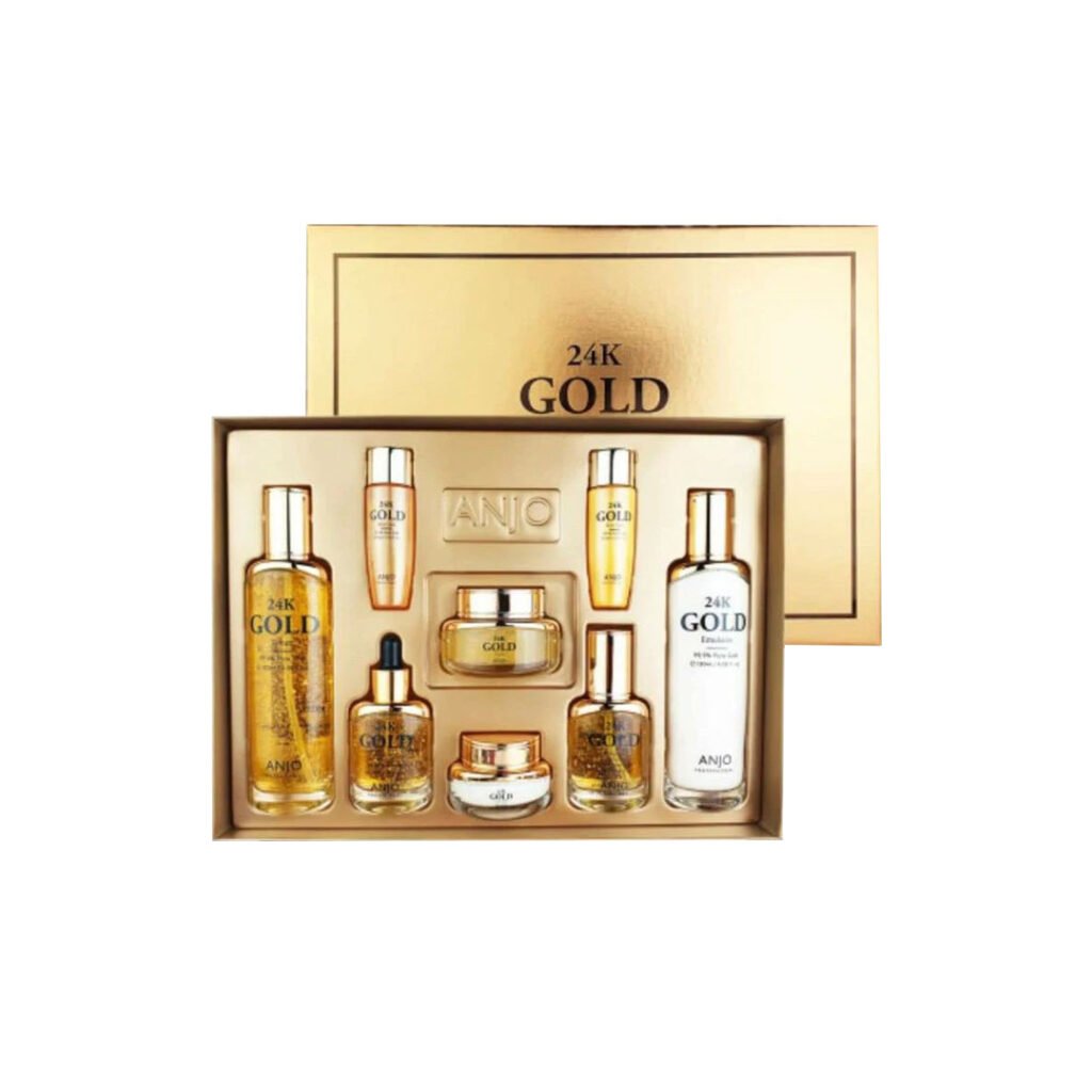 Anjo Professional 24K Gold Skin Care 6 Set - Kbazar - Korean Cosmetics Store