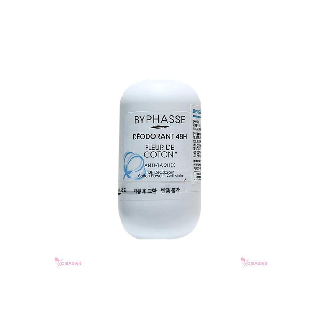 Byphasse Deodorant 48h Fleur De Coton 50 ml - Kbazar Korean Cosmetics Store