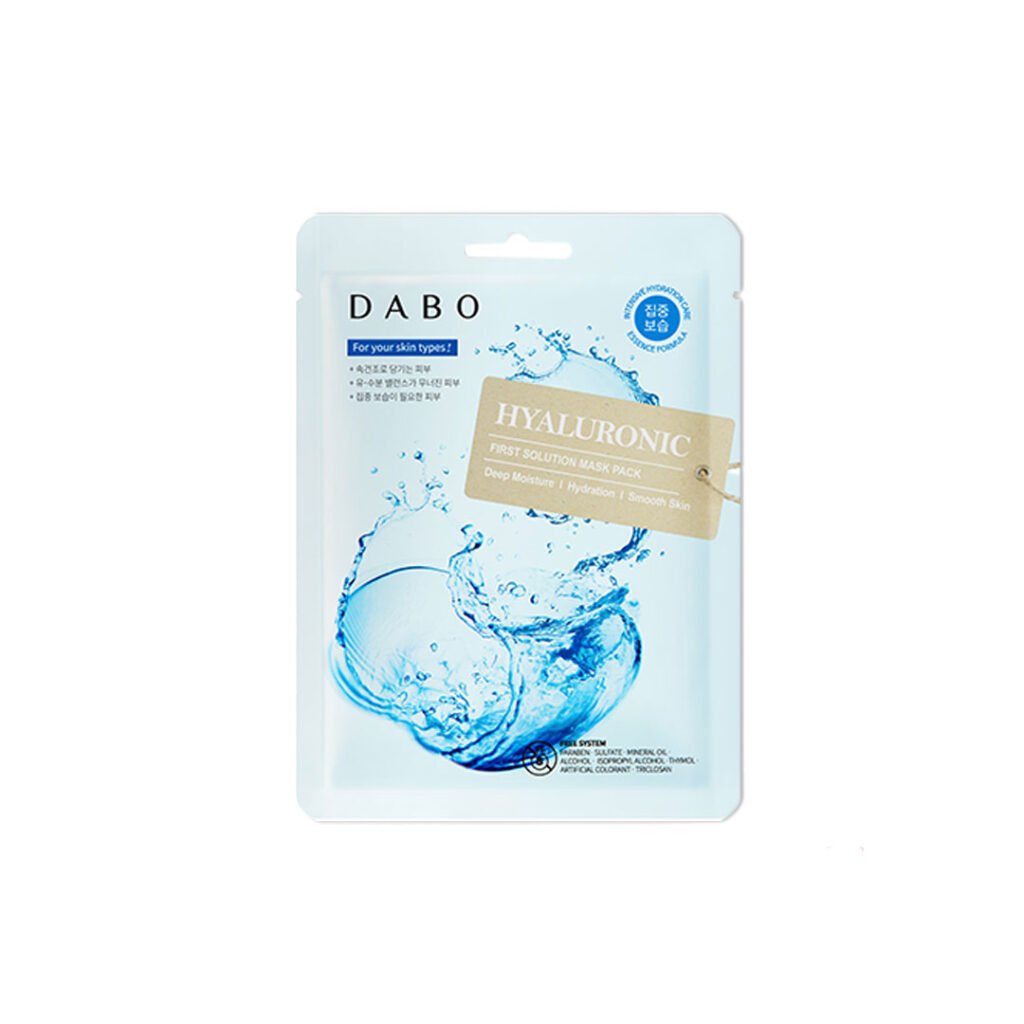 Dabo First Solution Mask Pack (Sheet Mask) – HYALURONIC - Kbazar - Korean Cosmetics Store