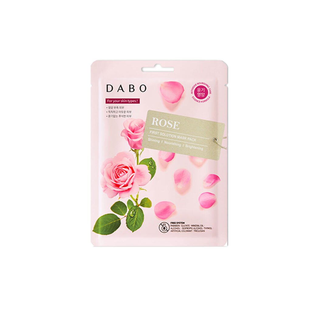 Dabo First Solution Mask Pack (Sheet Mask) – ROSE - Kbazar - Korean Cosmetics Store
