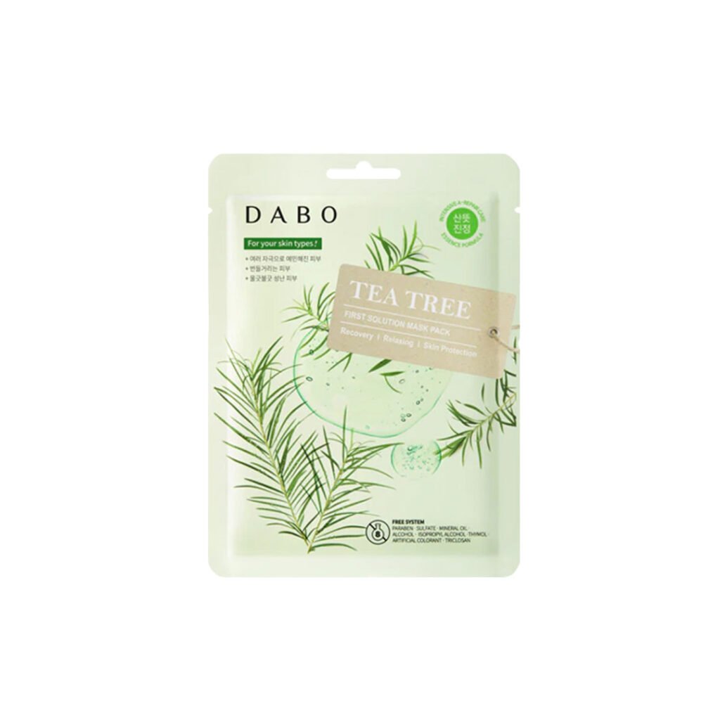 Dabo First Solution Mask Pack (Sheet Mask) – TEA TREE - Kbazar - Korean Cosmetics Store