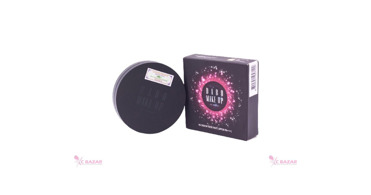 Dabo Make Up No Sebum Rose Pact SPF36 PA+++ - 21 Vanilla Beige - Kbazar - Korean Cosmetics Store