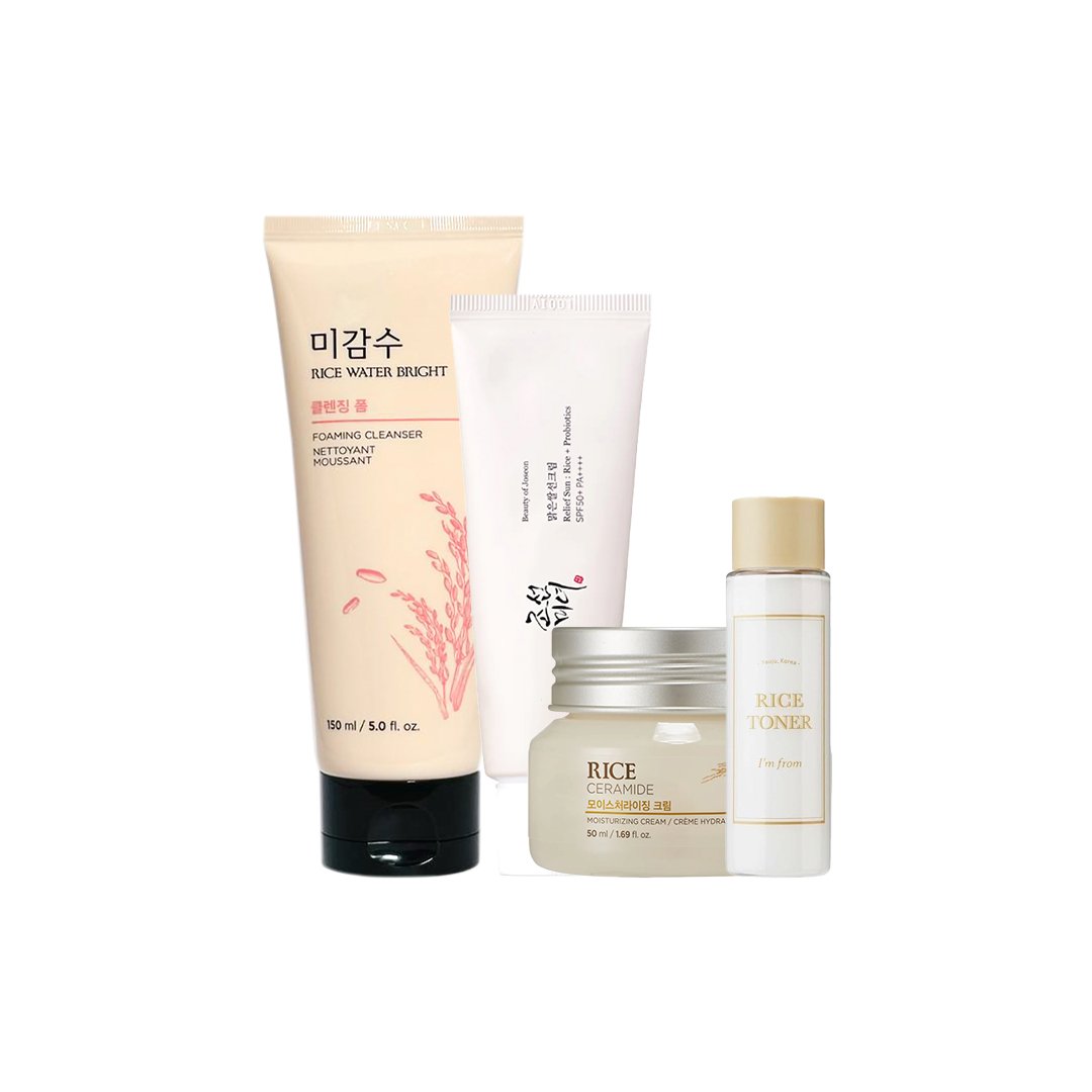 Glass Skin Brightening Rice Combo - Kbazar - Korean Cosmetics Store